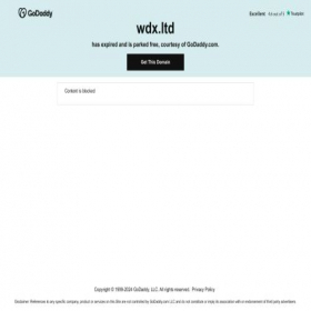 Скриншот главной страницы сайта wdx.ltd