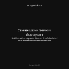 Скриншот главной страницы сайта we-support-ukraine.de