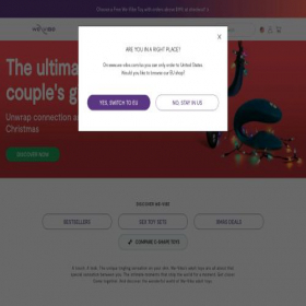 Скриншот главной страницы сайта we-vibe.com