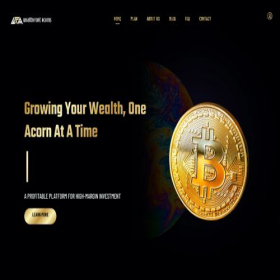 Скриншот главной страницы сайта wealthfrontacorns.com