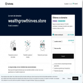 Скриншот главной страницы сайта wealthgrowthinves.store