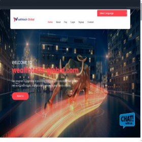 Скриншот главной страницы сайта wealthtech-global.com