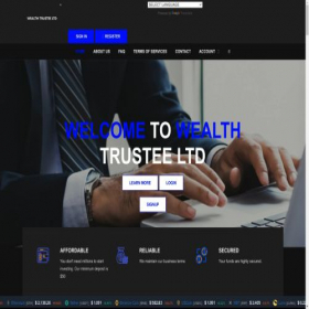 Скриншот главной страницы сайта wealthtrustee.ltd