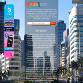 Скриншот главной страницы сайта weatherx.co.in