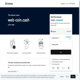 Скриншот главной страницы сайта web-coin.cash