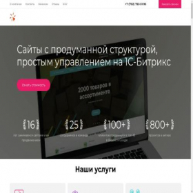 Скриншот главной страницы сайта web-master.kz