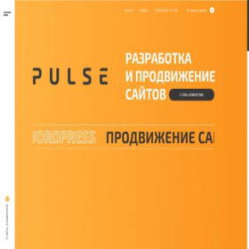 Скриншот главной страницы сайта web-pulse.ru