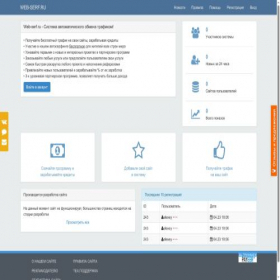 Скриншот главной страницы сайта web-serf.ru