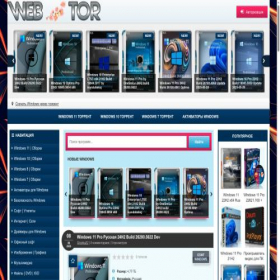 Скриншот главной страницы сайта web-tor.net