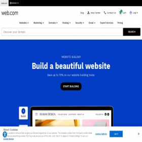 Скриншот главной страницы сайта web.com