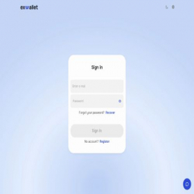 Скриншот главной страницы сайта web.exwallet.io