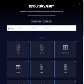 Скриншот главной страницы сайта web.resolvedrvalidly.co