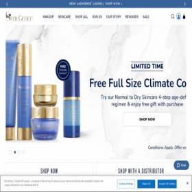 Скриншот главной страницы сайта web.senegence.com