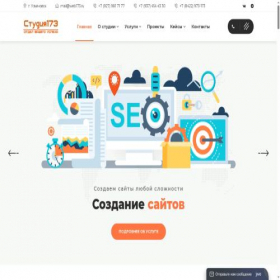 Скриншот главной страницы сайта web173.ru