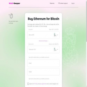 Скриншот главной страницы сайта web3-swapper.com