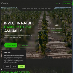 Скриншот главной страницы сайта web3eco.io