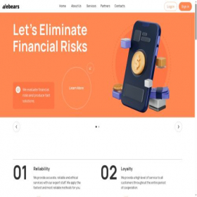 Скриншот главной страницы сайта webears.com