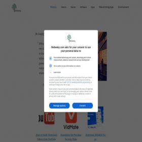 Скриншот главной страницы сайта webeeky.com