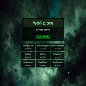 Скриншот главной страницы сайта webflex.com