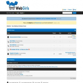 Скриншот главной страницы сайта webgirls.cc