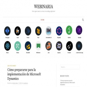 Скриншот главной страницы сайта webinaria.com