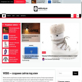 Скриншот главной страницы сайта webis.org.ua