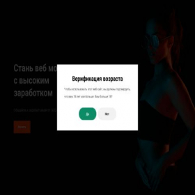 Скриншот главной страницы сайта webmodel.work