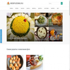 Скриншот главной страницы сайта webpudding.ru