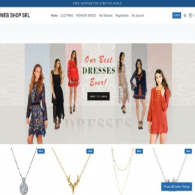 Скриншот главной страницы сайта webshop-srl.com