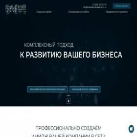 Скриншот главной страницы сайта websitemanagement.ru