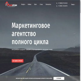 Скриншот главной страницы сайта webstripe.ru