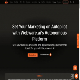 Скриншот главной страницы сайта webware.io