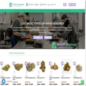 Скриншот главной страницы сайта weedworldwidedelivery.com