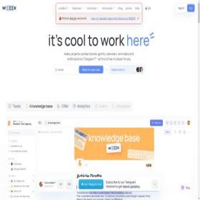 Скриншот главной страницы сайта weeek.net