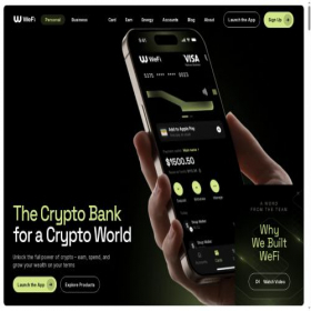Скриншот главной страницы сайта wefi.co