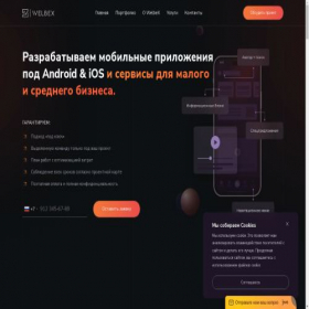 Скриншот главной страницы сайта welbex.tech