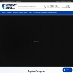 Скриншот главной страницы сайта weldingstore.com