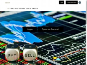 Скриншот главной страницы сайта werty.trade