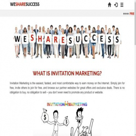 Скриншот главной страницы сайта wesharesuccess.com