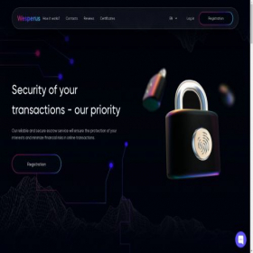 Скриншот главной страницы сайта wesperus.com