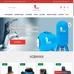 Скриншот главной страницы сайта wester-russia.ru