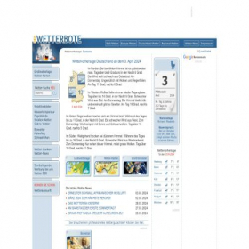 Скриншот главной страницы сайта wetterspiegel.de