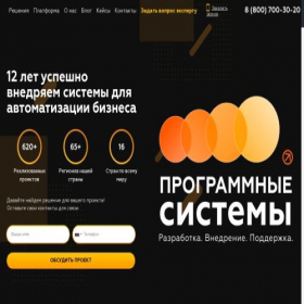 Скриншот главной страницы сайта wfsys.ru