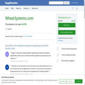 Скриншот главной страницы сайта wheatsystems.com