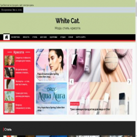 Скриншот главной страницы сайта white-cat22.ru