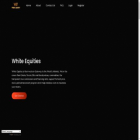 Скриншот главной страницы сайта whiteequitiesltd.org