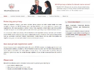 Скриншот главной страницы сайта whoisprotectservice.net