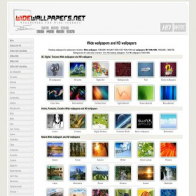 Скриншот главной страницы сайта widewallpapers.net