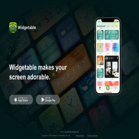 Скриншот главной страницы сайта widgetable.net