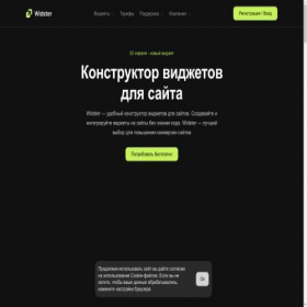 Скриншот главной страницы сайта widsteer.ru